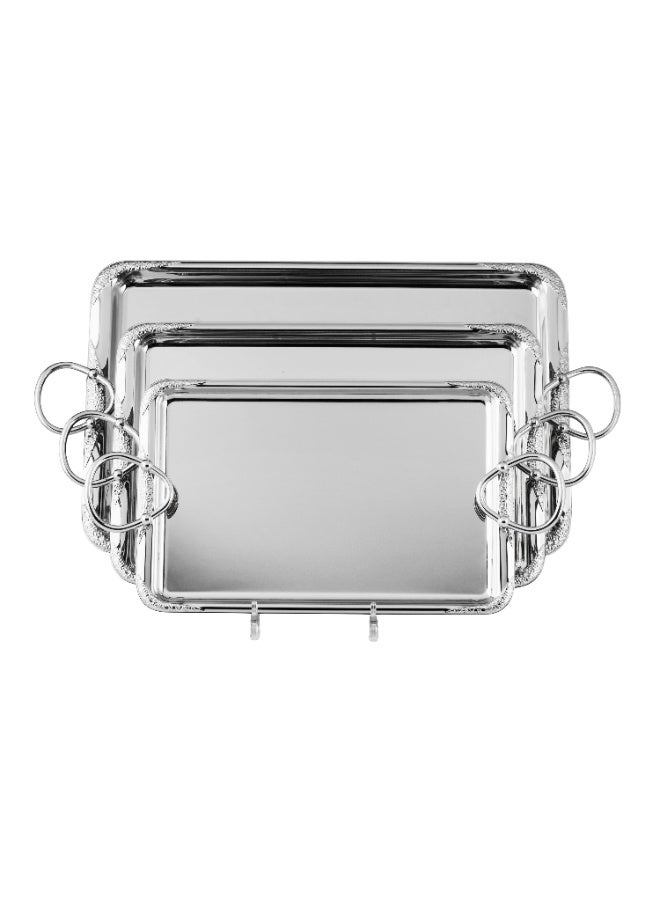 ريفان ✨ صواني وتباسي تقديم فاخرة – طقم 3 قطع | أناقة عصرية بلمسة راقية ✨ - Image 2